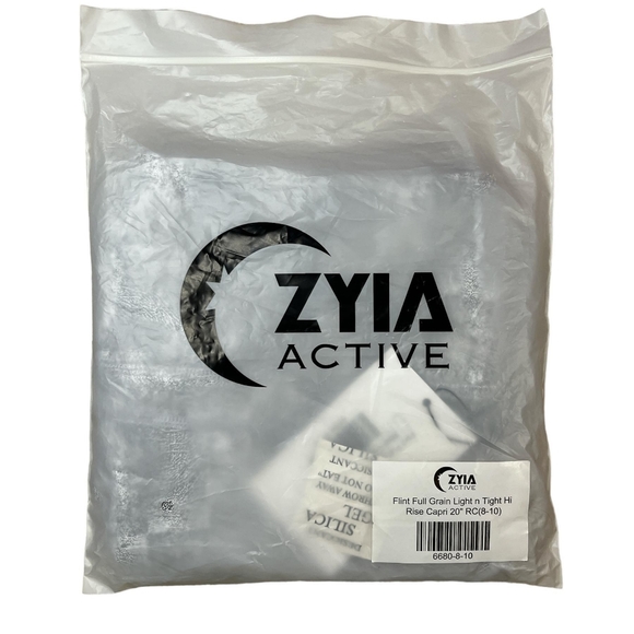 NEW Zyia 6680 flint full grain light n tight hi-rise Capri RC size 8-10 NWT - Picture 2 of 11